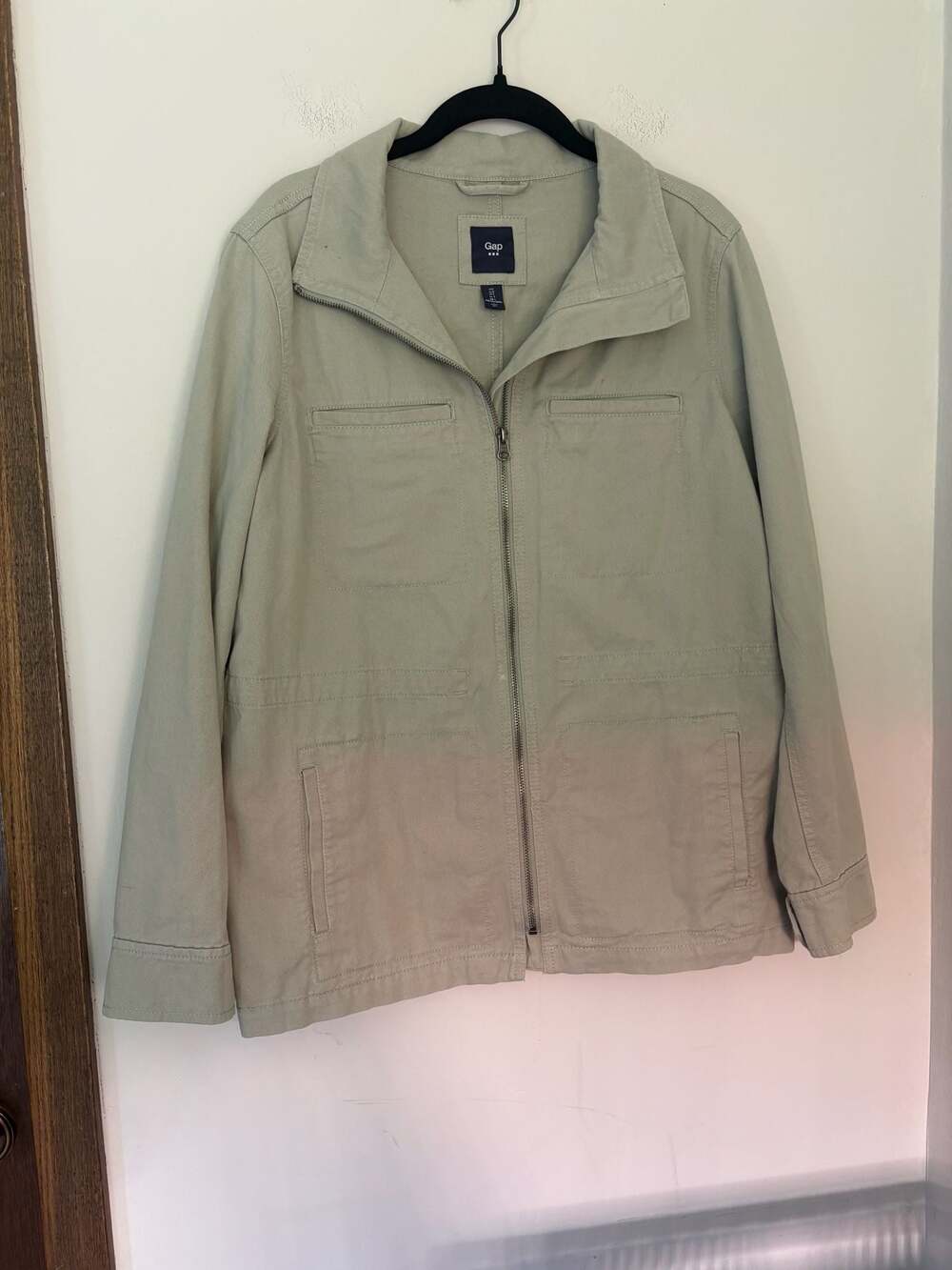 Gap Women's Cotton Utility Field Jacket Sage Green Sz L